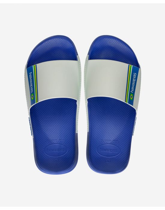 Havaianas  Unisex Σαγιονάρες Slide Brasil Marine Blue