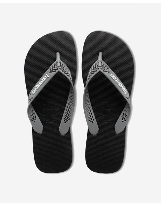 Havaianas Σαγιονάρες Aνδρικές Power Light Solid Black/Steel G