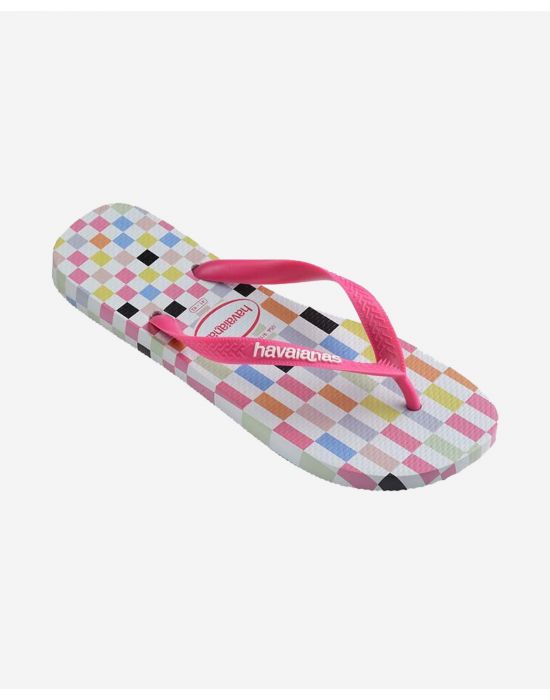 Havaianas  Unisex Σαγιονάρες Top Check Ice Grey/Pink