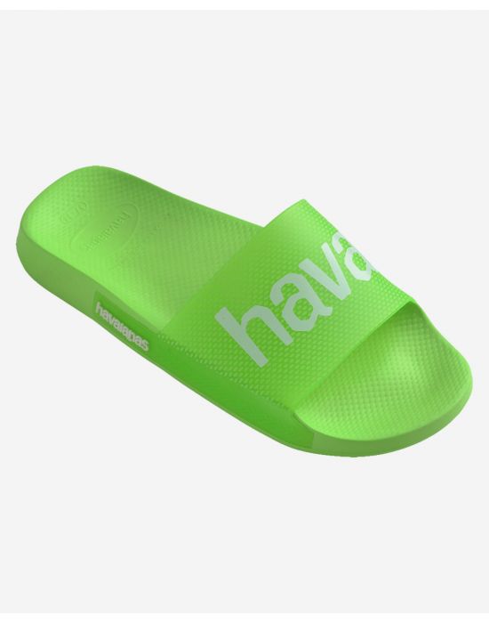 Havaianas  Unisex Σαγιονάρες Slide Logomania Neon Slime Green
