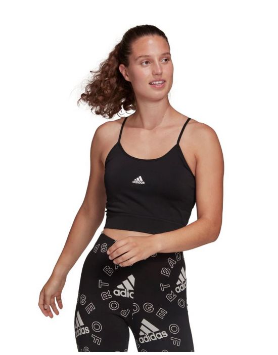 Adidas Adicolor 3-stripes Γυναικείο Crop Top με Τιράντες