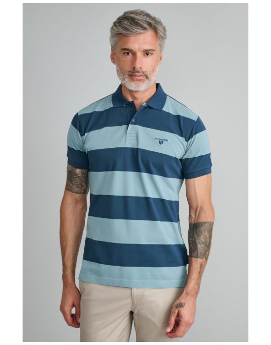 Ανδρική Ριγέ Polo Μπλούζα