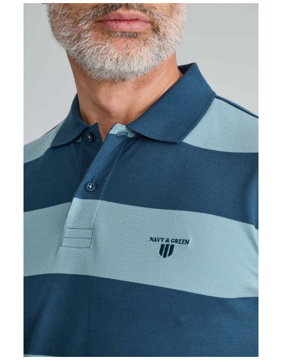 Ανδρική Ριγέ Polo Μπλούζα