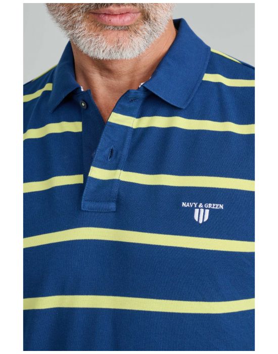 Ανδρική Ριγέ Polo Μπλούζα