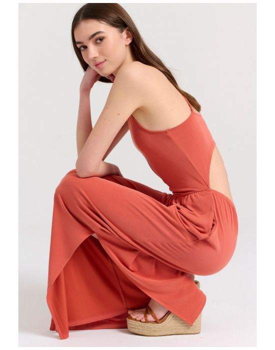 Γυναικεία Wide Leg Fit Ολόσωμη Φόρμα FBL009-101-12