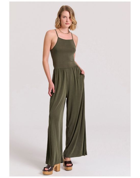 Γυναικεία Wide Leg Fit Ολόσωμη Φόρμα FBL009-101-12