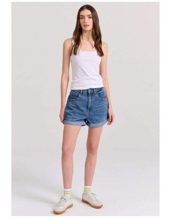 Γυναικείο Tank Top Σε Rib Ύφανση FBL009-101-17