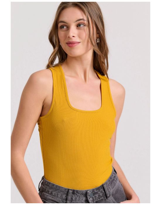 Γυναικείο Tank Top Σε Rib Ύφανση FBL009-101-17