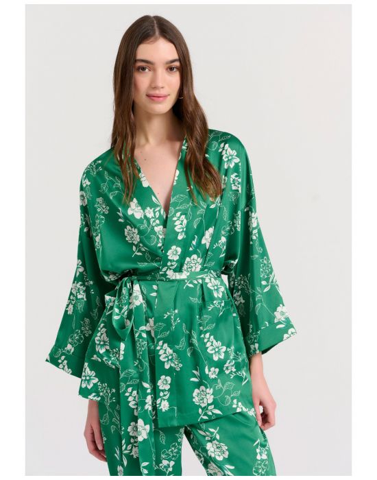Γυναικείο Κοντό Εμπριμέ Kimono FBL009-106-01