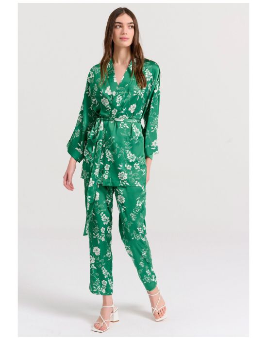 Γυναικείο Κοντό Εμπριμέ Kimono FBL009-106-01