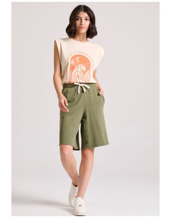 Γυναικεία Loose Fit  Αθλητική Βερμούδα FBL009-107-03