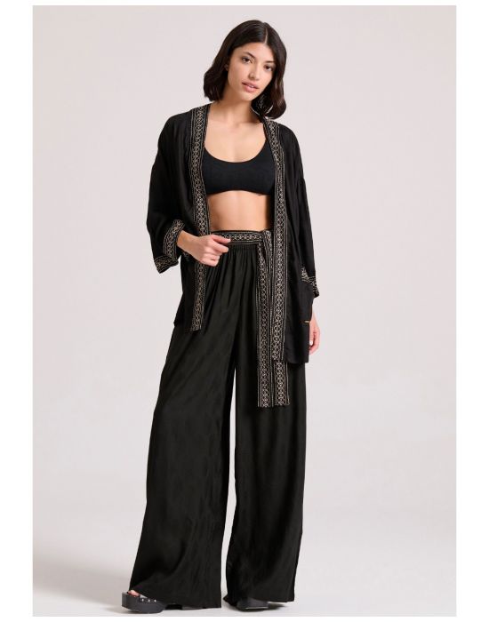 Γυναικεία Wide Leg Fit Παντελόνα FBL009-110-02