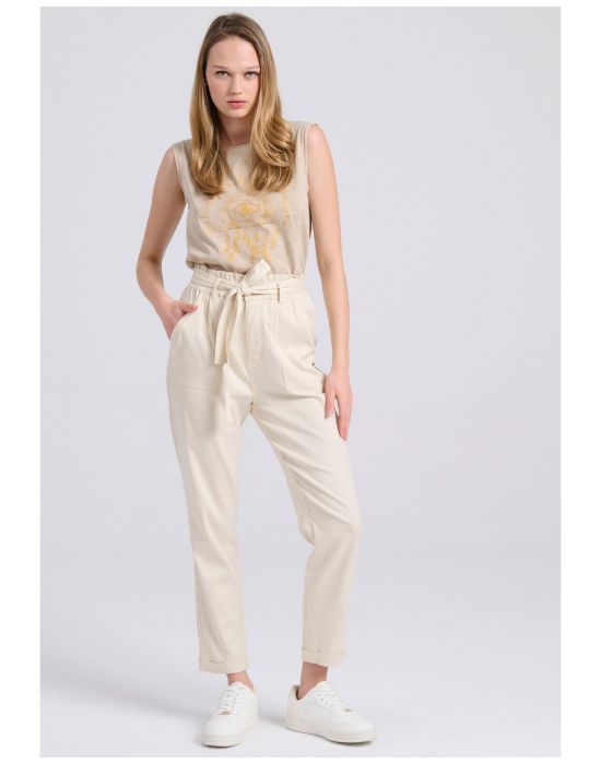 Γυναικείο Cropped Παντελόνι FBL009-122-02