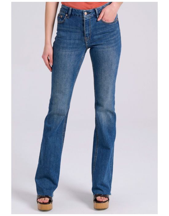 Γυναικείο Flare Fit Τζιν Παντελόνι FBL009-162-02