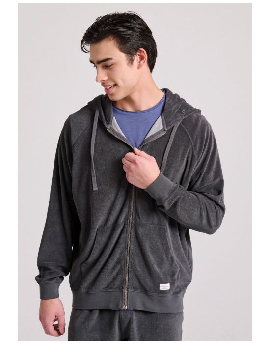 Ανδρική Relaxed Fit Φούτερ Ζακέτα FBM009-002-06