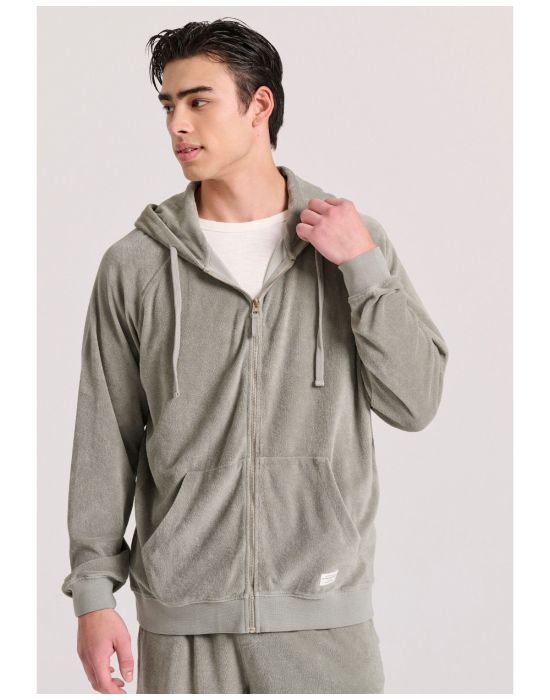 Ανδρική Relaxed Fit Φούτερ Ζακέτα FBM009-002-06