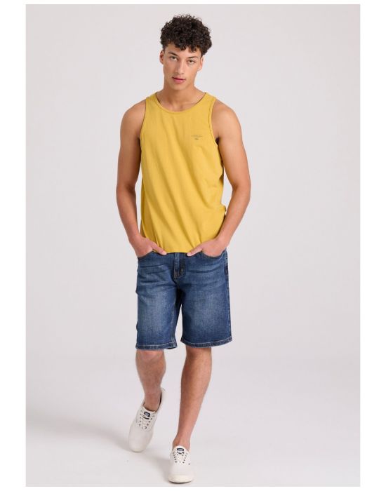Ανδρικό Tank Top Με Logo Στο Στήθος FBM009-003-04