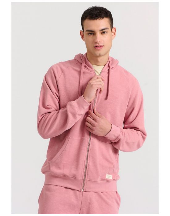 Ανδρική Relaxed Fit Φούτερ Ζακέτα FBM009-003-06