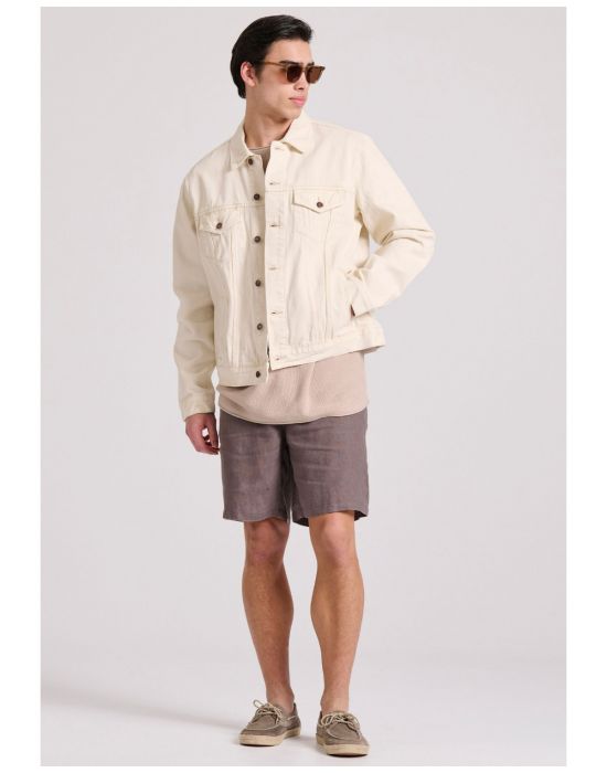 Ανδρική Comfort Fit Λινή Chino Βερμούδα FBM009-009