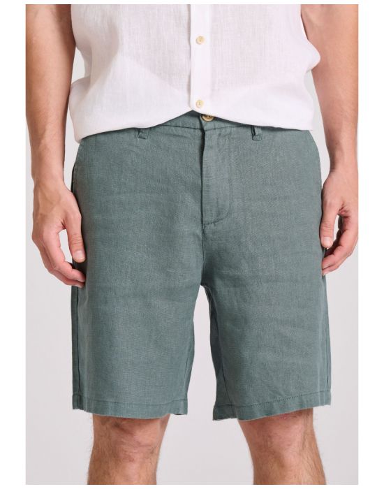 Ανδρική Comfort Fit Λινή Chino Βερμούδα FBM009-009