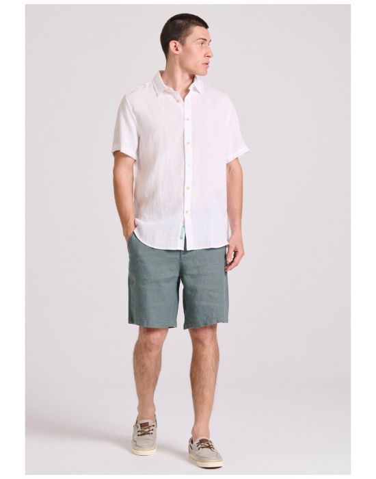 Ανδρική Comfort Fit Λινή Chino Βερμούδα FBM009-009