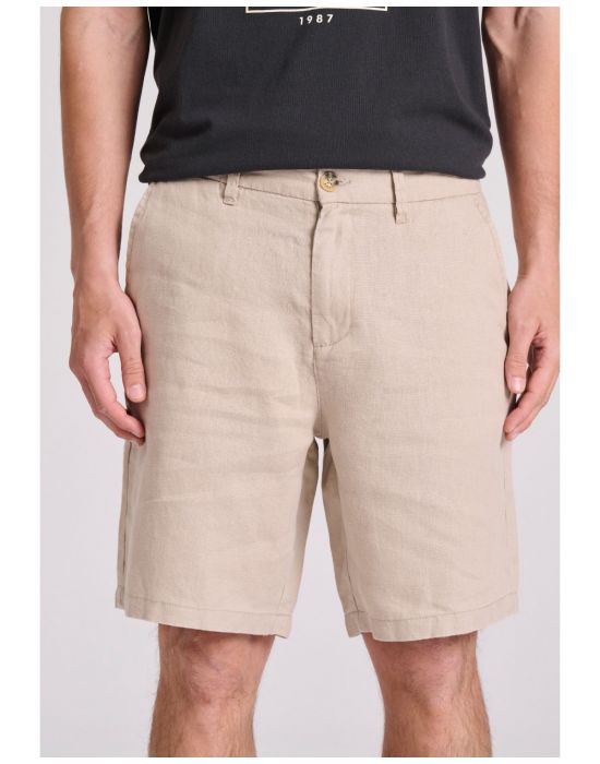 Ανδρική Comfort Fit Λινή Chino Βερμούδα FBM009-009