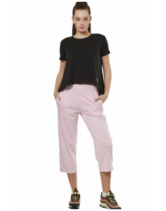 Γυναικείο Παντελόνι Crop Wide Leg 021531-01