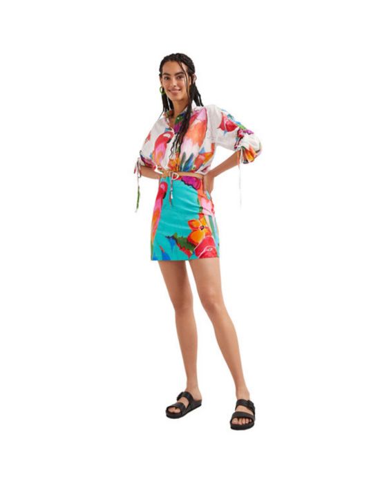 Ψηλόμεση Mini Φούστα Desigual 22SWFW13
