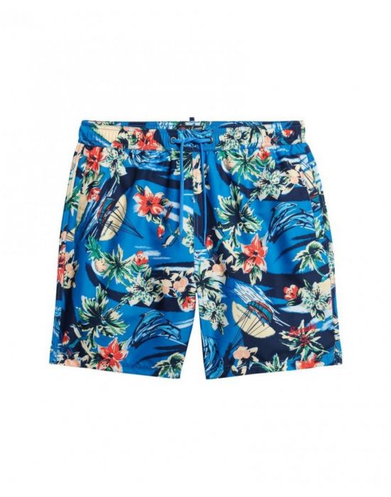 Ανδρικό Μαγιό D3 Ovin Hawaiian Print 17" Superdry M3010232A