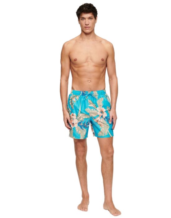 Ανδρικό Μαγιό D3 Ovin Hawaiian Print 17" Superdry M3010232A