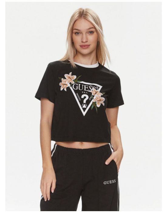 Γυναικείο T-shirt GUESS ZOEY CROP V4GI02K46D1