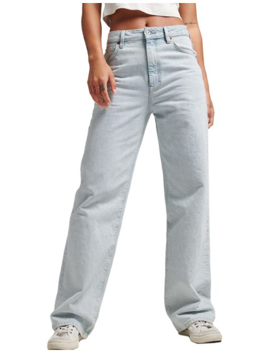 Γυναικείο Παντελόνι Ovin Vintage Wide Jean Superdry W7010800A