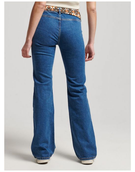 Γυναικείο Παντελόνι Slim Flare Superdry W7010911A