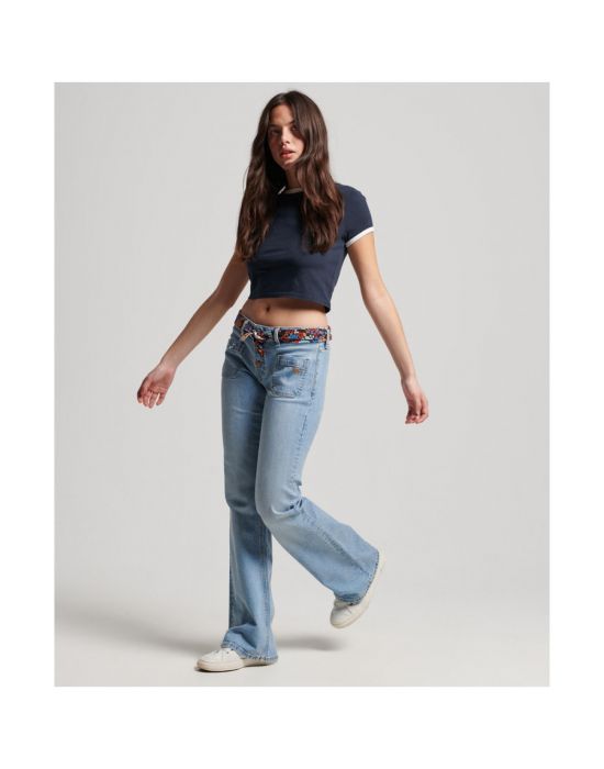 Γυναικείο Παντελόνι Slim Flare Superdry W7010911A