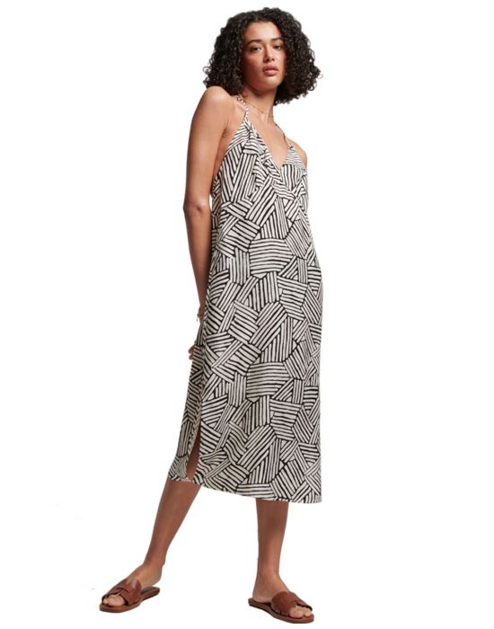 Φόρεμα Vintage Midi Halter Slip Superdry W8011293A