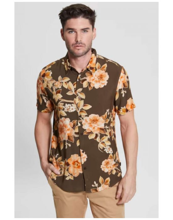 Ανδρικό Πουκάμισο Rayon Grslnd Flrl M3RH57WD4Z2