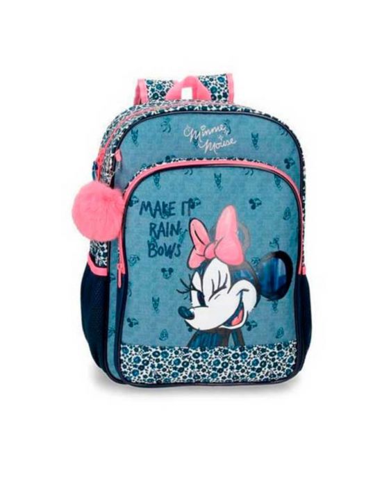 4532321 ΤΣΑΝΤΑ  ΠΛΑΤΗΣ 30X40X13  MINNIE MAKE IT RA