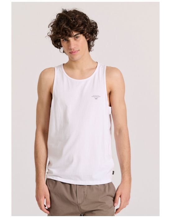 Ανδρικό Tank Top Με Logo Στο Στήθος FBM009-003-04