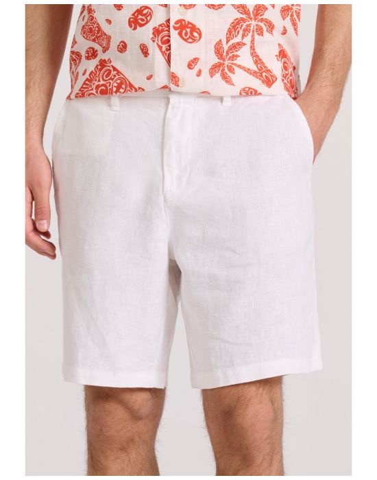 Ανδρική Comfort Fit Λινή Chino Βερμούδα FBM009-009